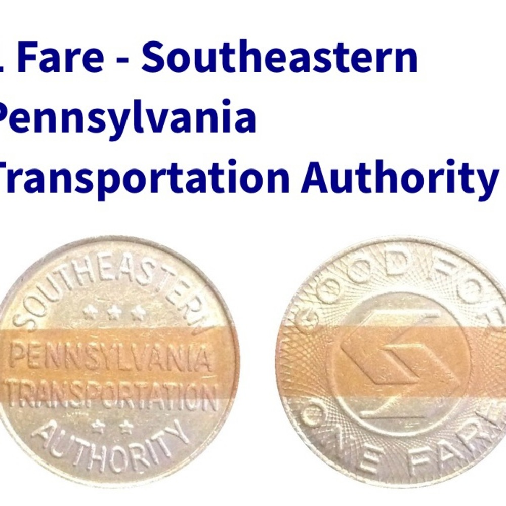 Tokens Coins SEPTA Sealed 2 Southeastern Pennsylvania Transportation Authority